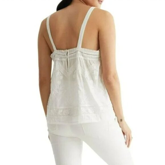 Lucky Brand 100% cotton lace camisole - size M - Picture 2 of 8